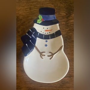 Snowman plate